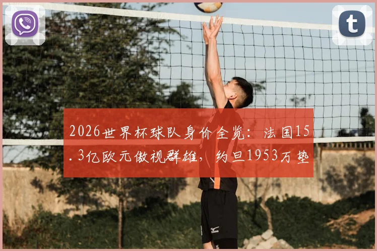 2026世界杯球队身价全览：法国15.3亿欧元傲视群雄，约旦1953万垫底，悬殊差距引热议